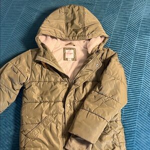 Cat & Jack Khaki Puffer Jacket with Hood